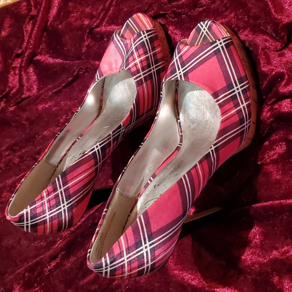 Baby Phat Pink Plaid Pump